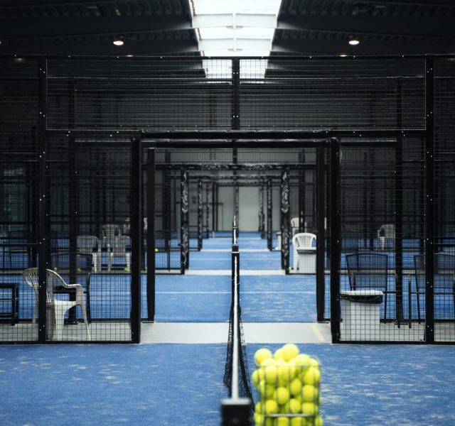 paddle-tennis-field-with-balls-basket